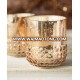 Rose gold Mercury Glass candle holder