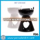 Heart Shape Hole Black Or White Aroma Ceramic Oil Burner